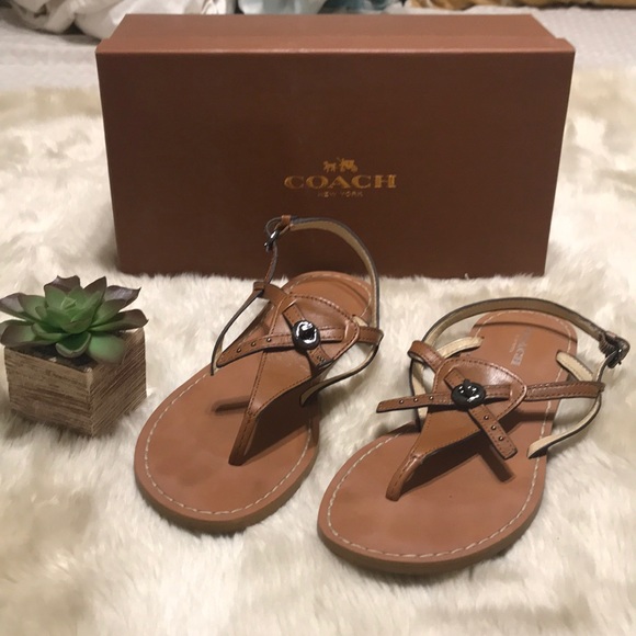 Coach Shoes - Coach Camara sandal size 5.5 cinnamon color (tan)